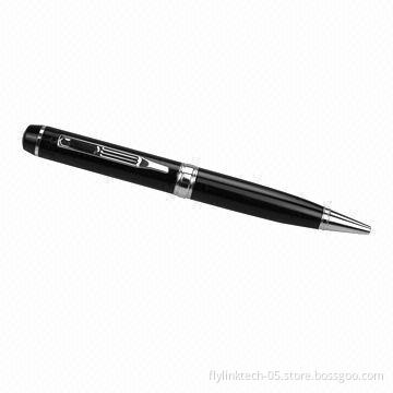 720P Hidden Pen Camera, 1,280 x 720 AVI Resolution, 160mAh Battery, Maximum Card Up to 16GB